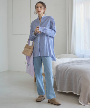 キャンブリックボイルオーバーシャツ