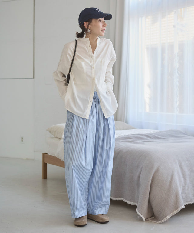 キャンブリックボイルオーバーシャツ