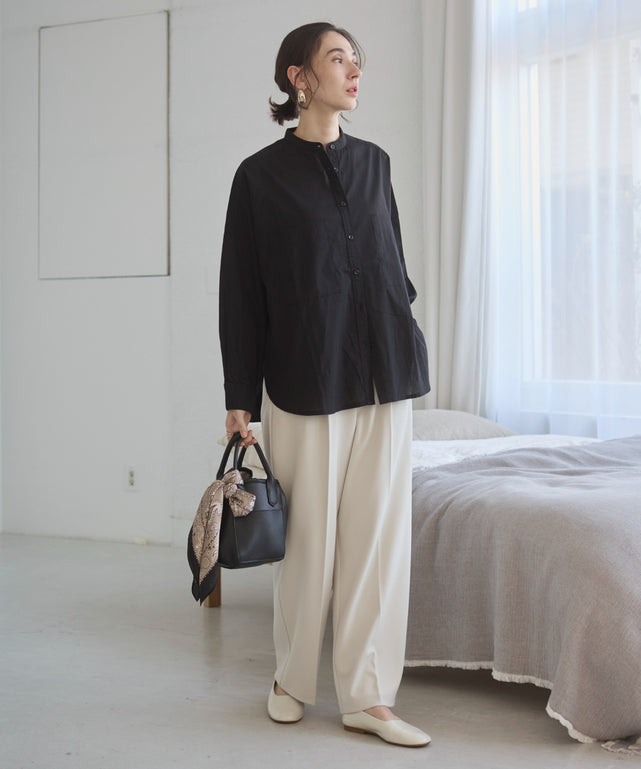 キャンブリックボイルオーバーシャツ