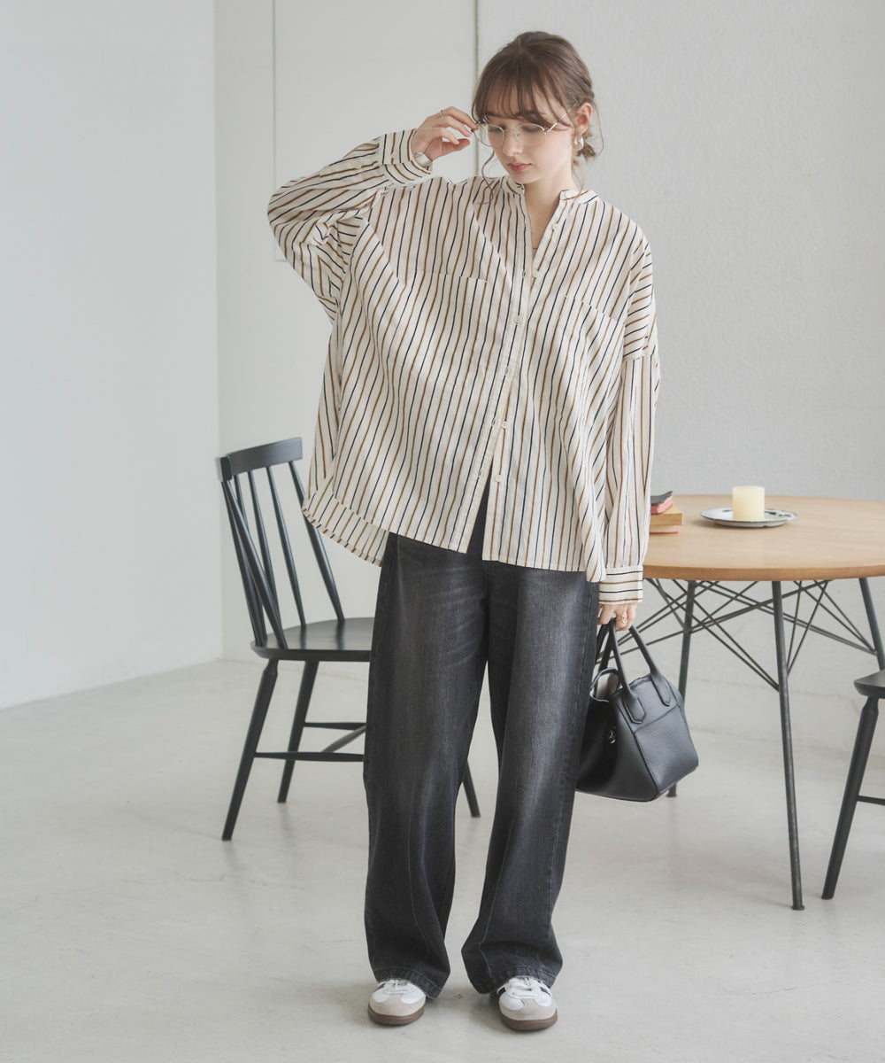 キャンブリックボイルオーバーシャツ