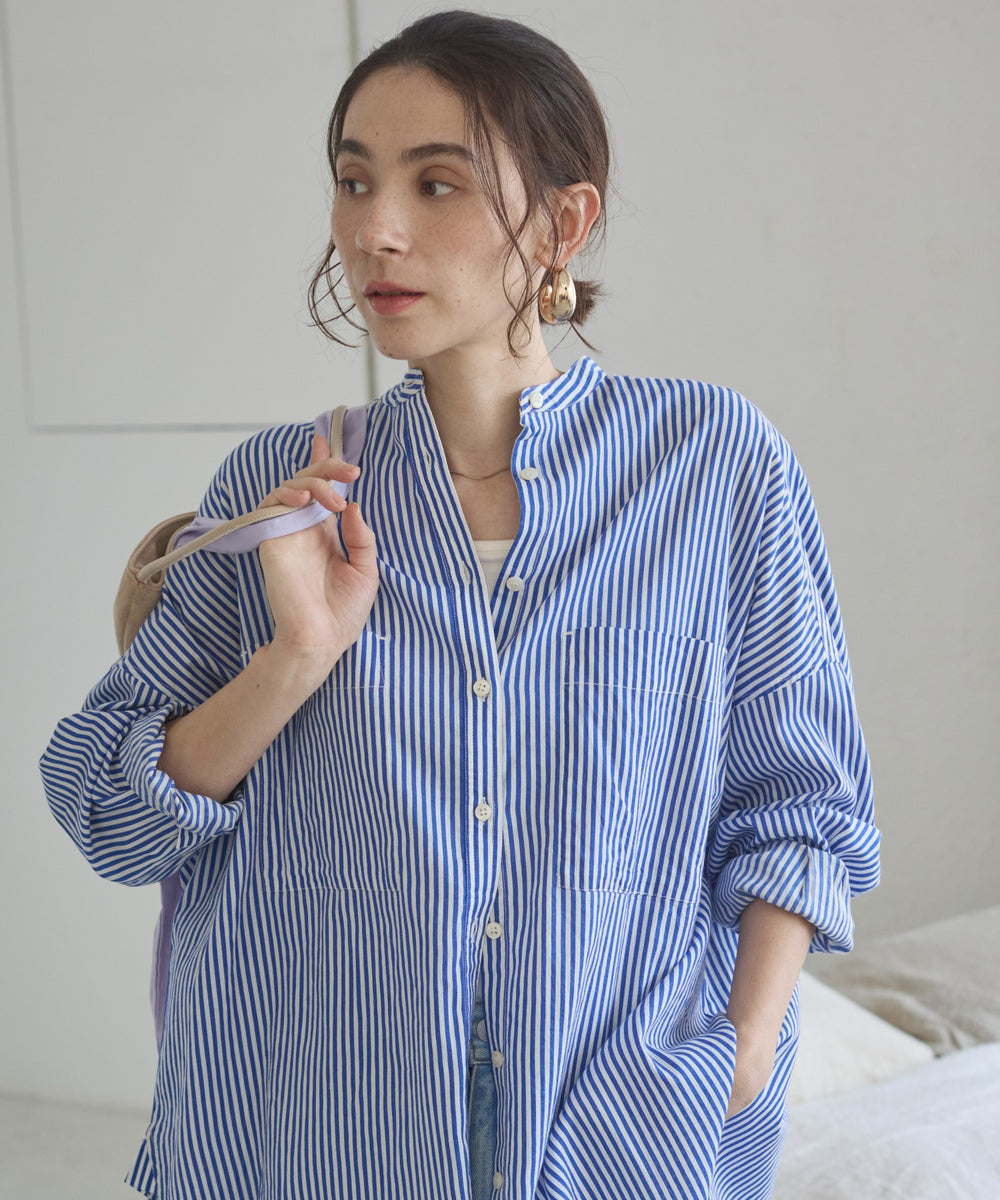 キャンブリックボイルオーバーシャツ