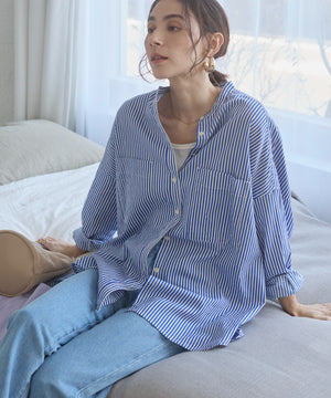 キャンブリックボイルオーバーシャツ