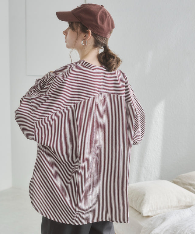 キャンブリックボイルオーバーシャツ