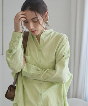 キャンブリックボイルオーバーシャツ