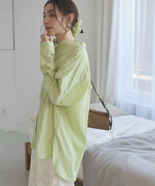 キャンブリックボイルオーバーシャツ