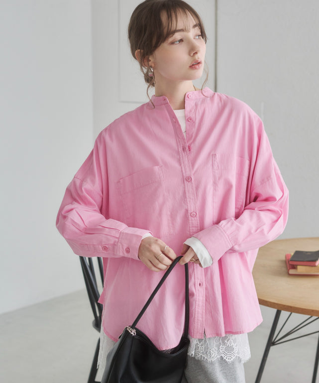 キャンブリックボイルオーバーシャツ