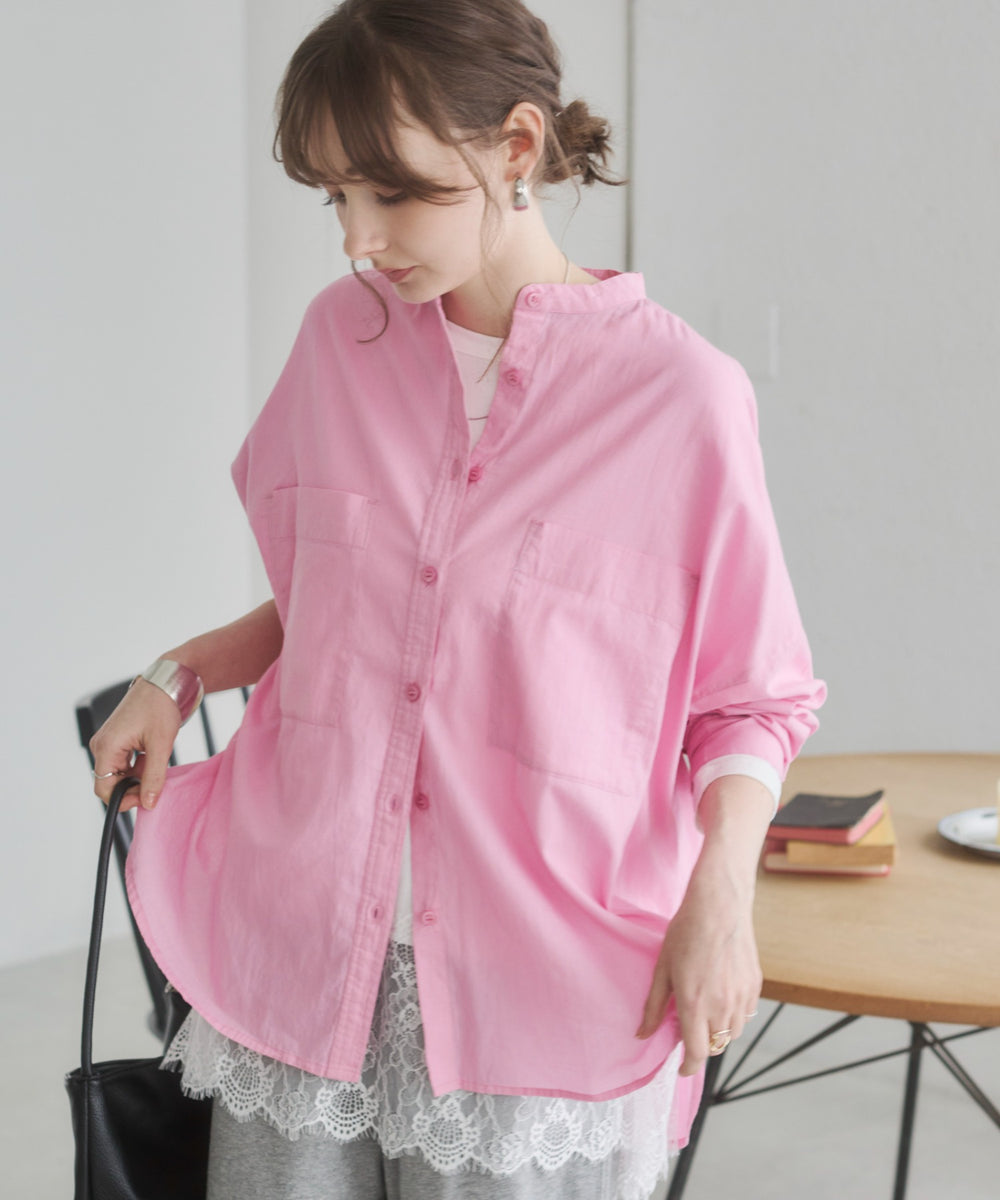 キャンブリックボイルオーバーシャツ