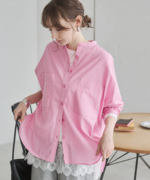 キャンブリックボイルオーバーシャツ