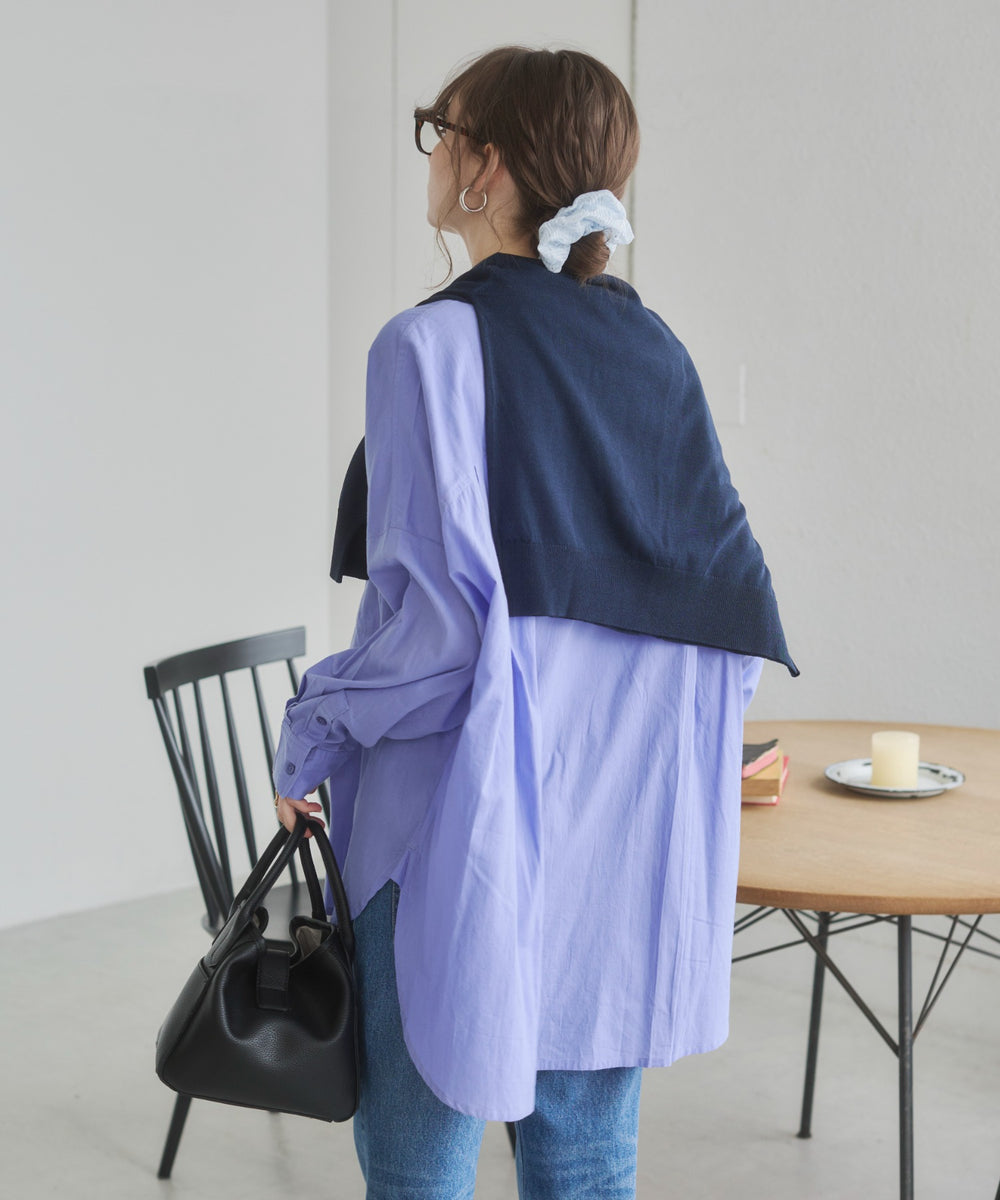 キャンブリックボイルオーバーシャツ