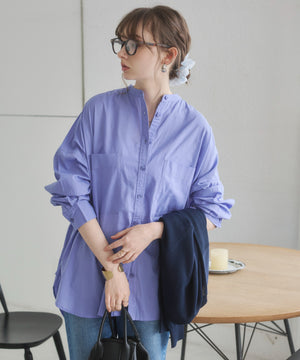 キャンブリックボイルオーバーシャツ