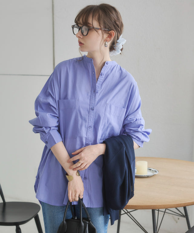 キャンブリックボイルオーバーシャツ