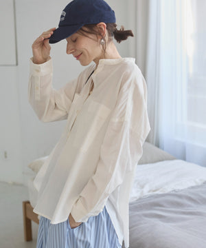 キャンブリックボイルオーバーシャツ