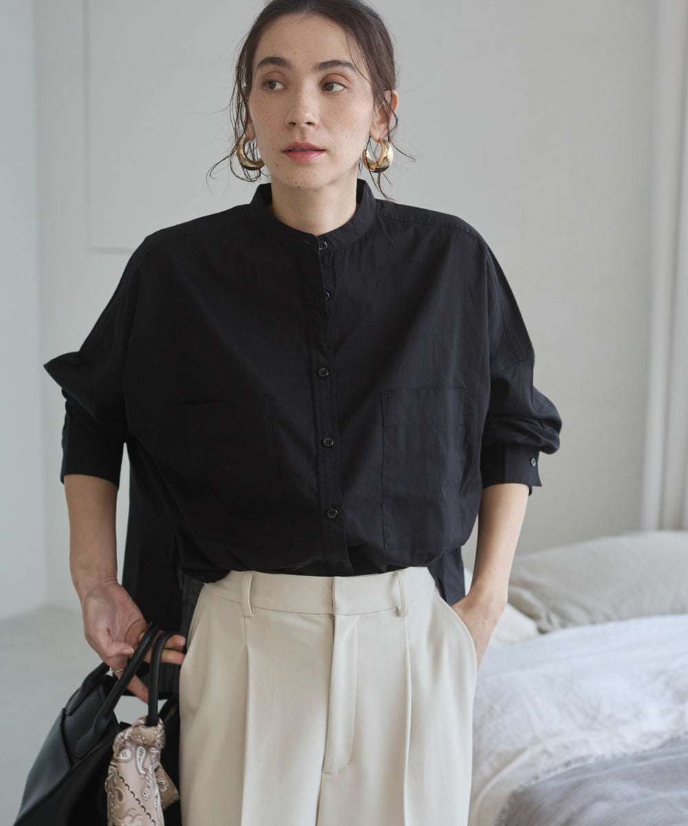 キャンブリックボイルオーバーシャツ