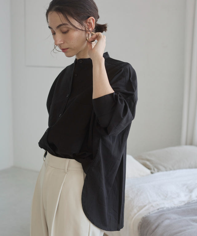 キャンブリックボイルオーバーシャツ