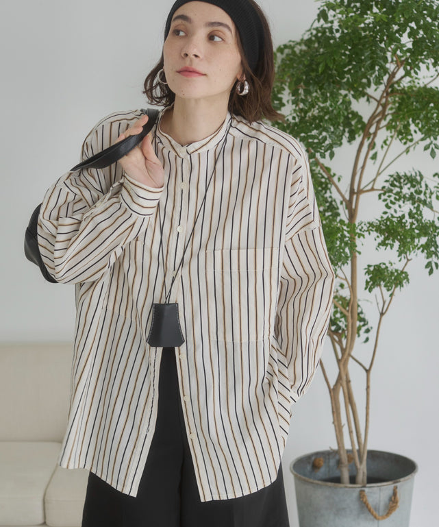 キャンブリックボイルオーバーシャツ