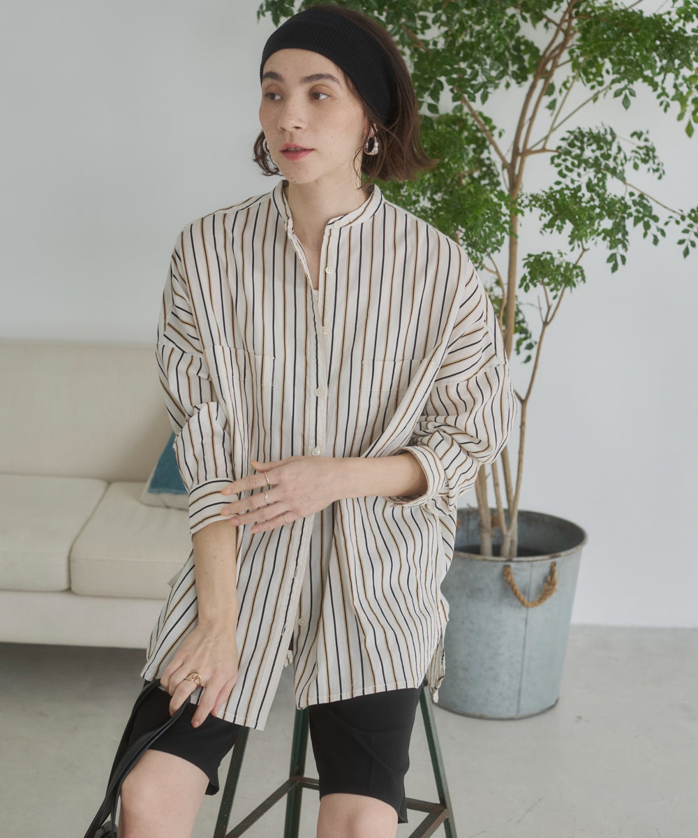 キャンブリックボイルオーバーシャツ