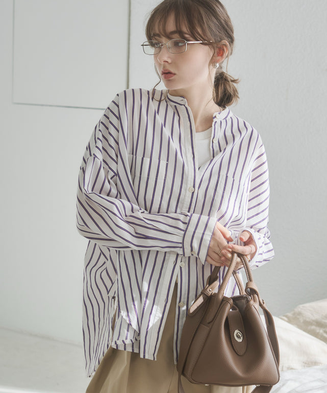 キャンブリックボイルオーバーシャツ