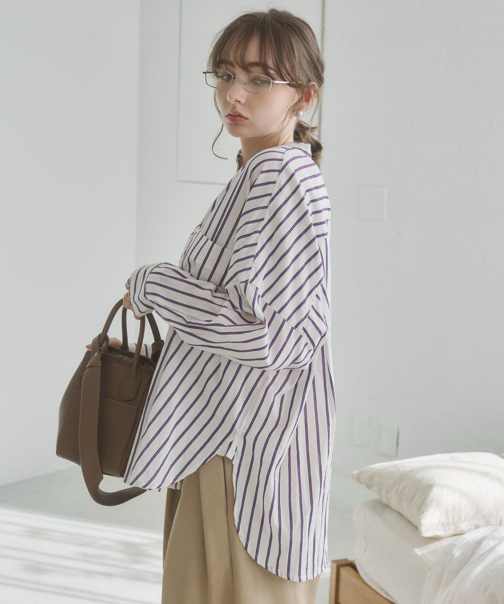 キャンブリックボイルオーバーシャツ