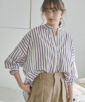 キャンブリックボイルオーバーシャツ