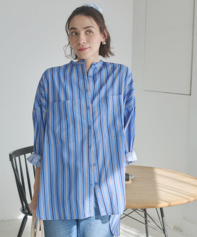 キャンブリックボイルオーバーシャツ