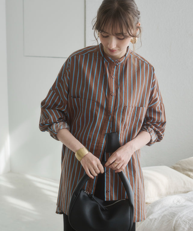 キャンブリックボイルオーバーシャツ