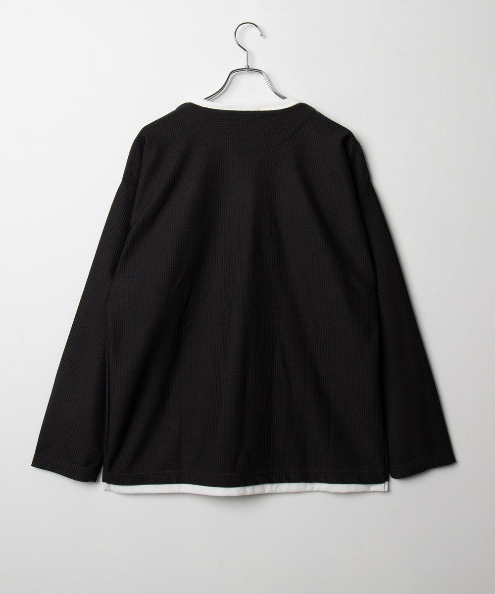 フェイクレイヤードキーネックT（LS）