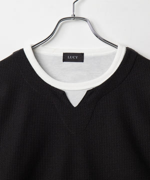 フェイクレイヤードキーネックT（LS）