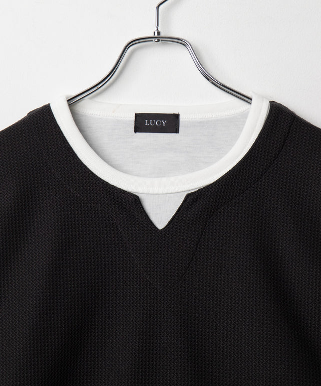 フェイクレイヤードキーネックT（LS）