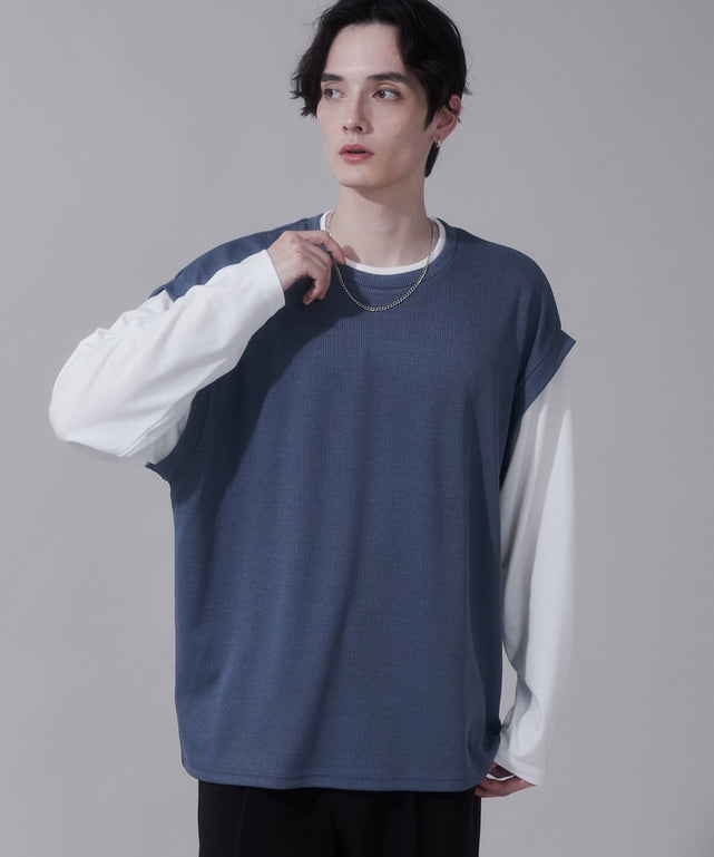 ネイビー モデル：180cm L着用