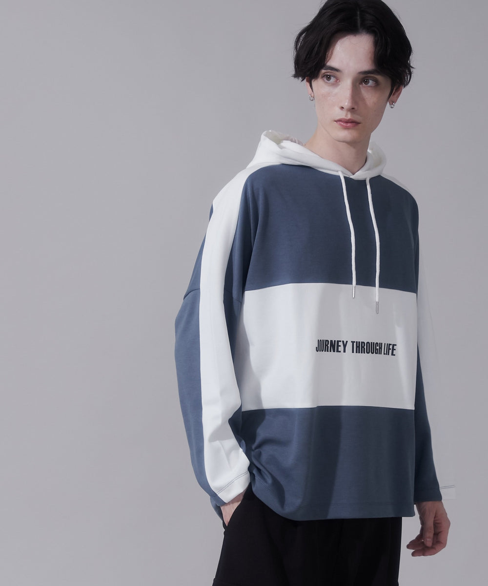 ブルー　モデル:180cm　L着用