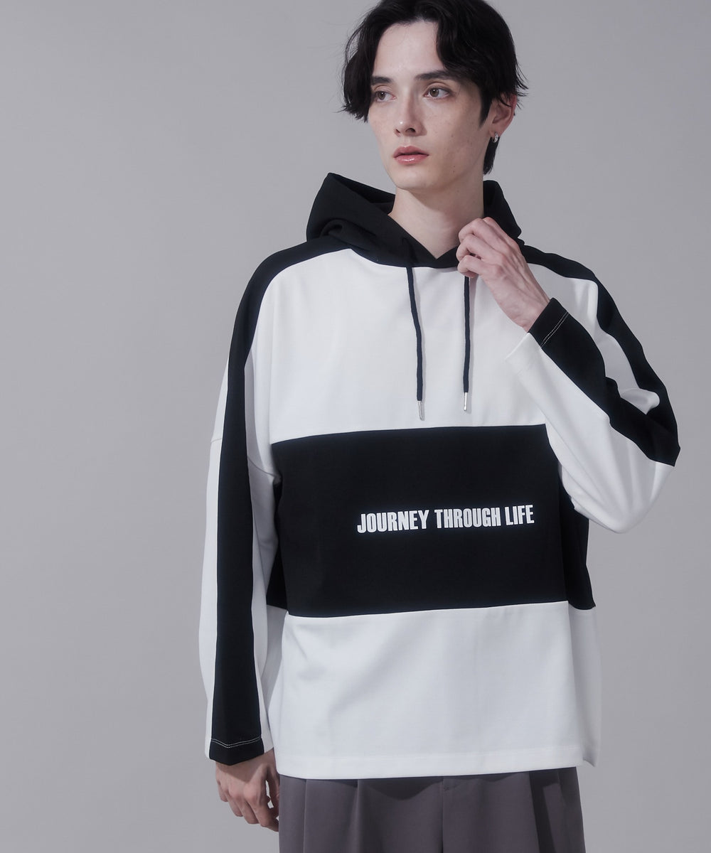 ホワイト　モデル:180cm　L着用