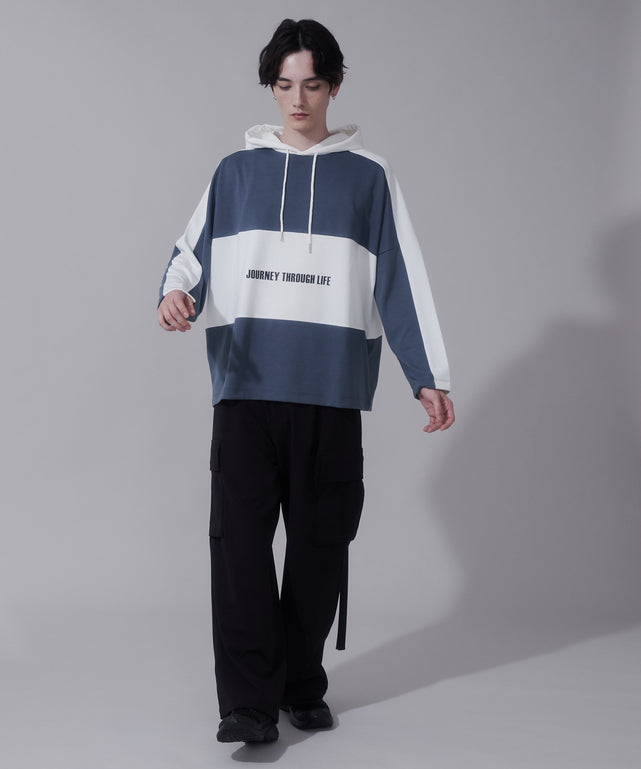 ブルー　モデル:180cm　L着用