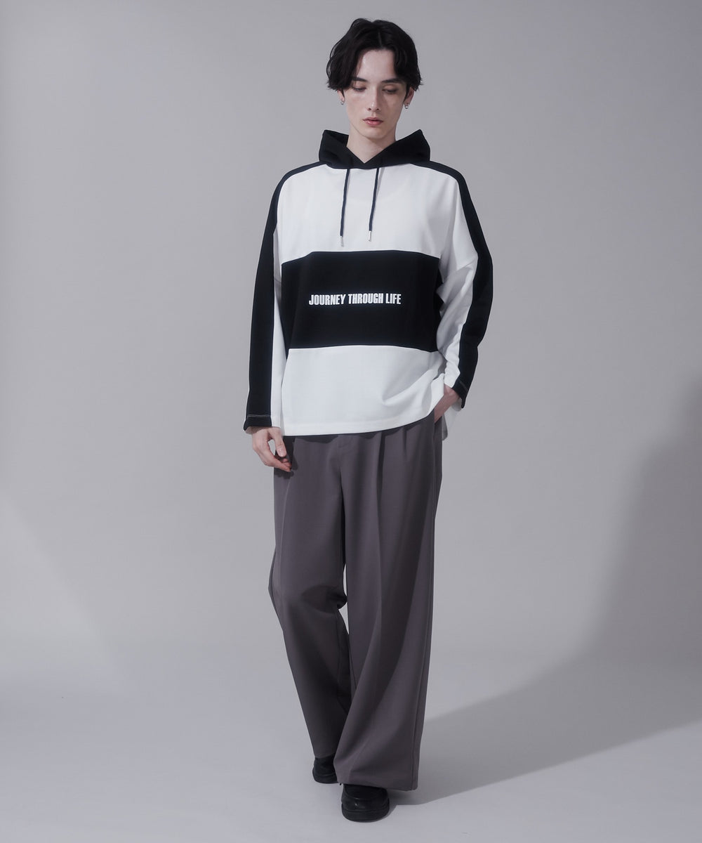 ホワイト　モデル:180cm　L着用