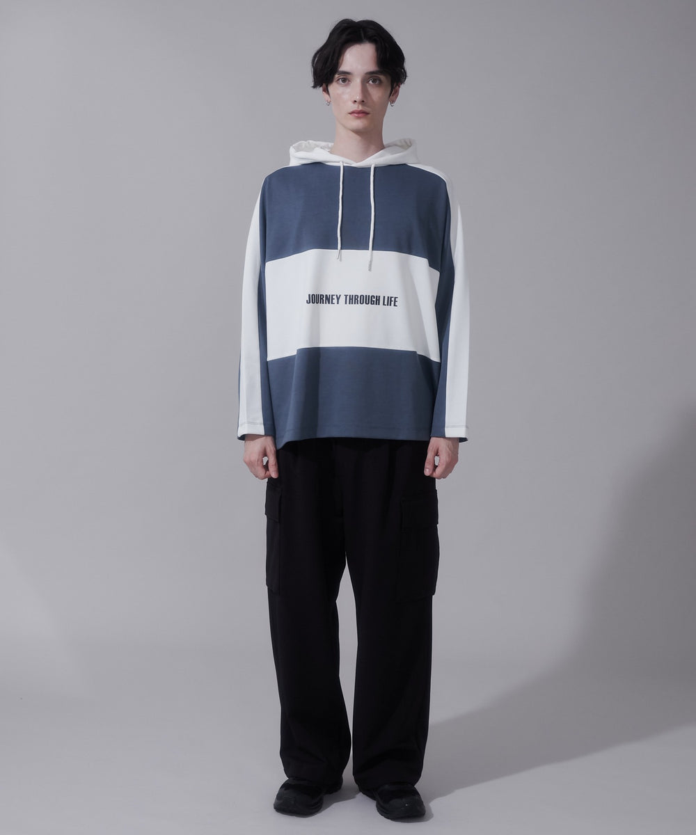 ブルー　モデル:180cm　L着用