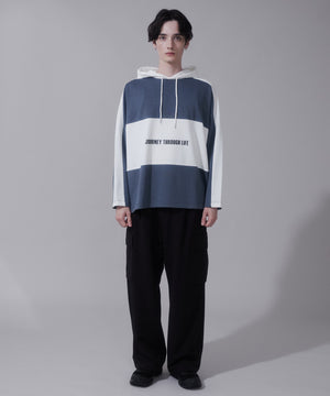 ブルー　モデル:180cm　L着用