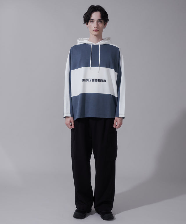 ブルー　モデル:180cm　L着用