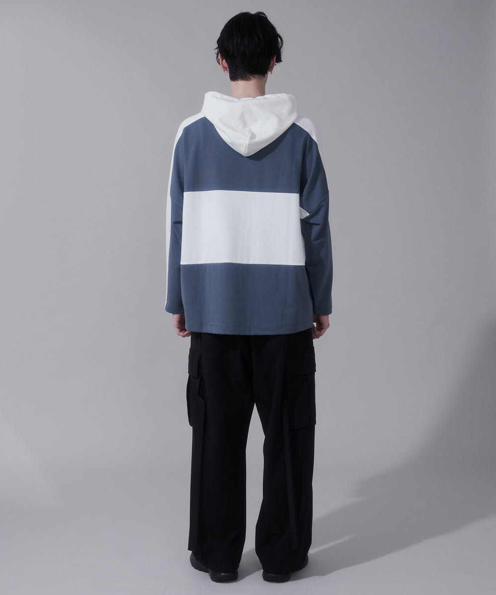 ブルー　モデル:180cm　L着用