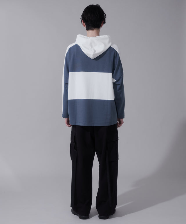 ブルー　モデル:180cm　L着用