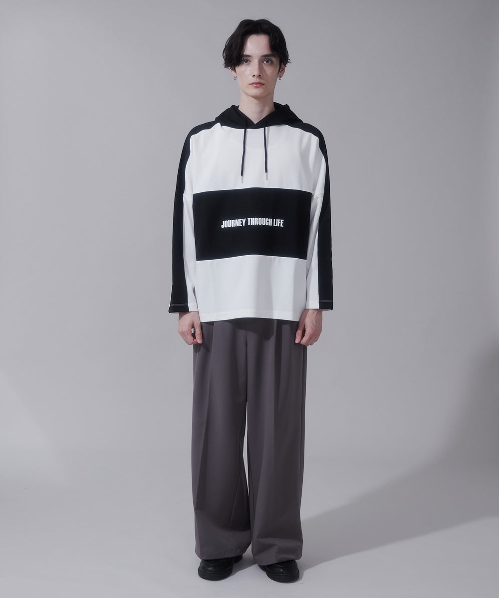 ホワイト　モデル:180cm　L着用