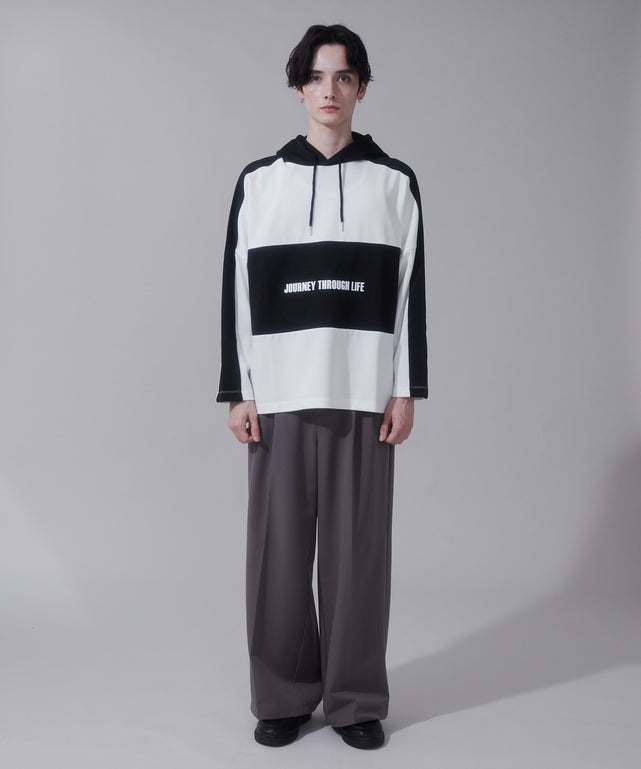 ホワイト　モデル:180cm　L着用