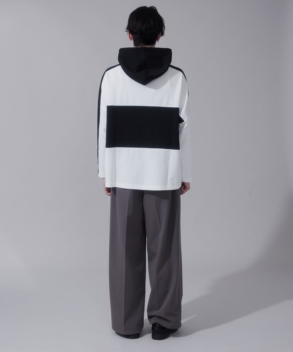 ホワイト　モデル:180cm　L着用