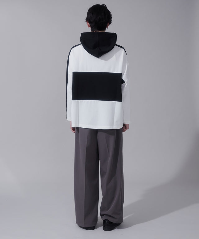 ホワイト　モデル:180cm　L着用