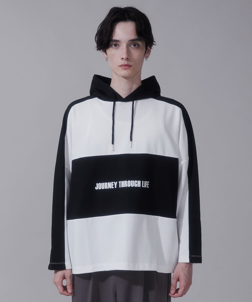 ホワイト　モデル:180cm　L着用