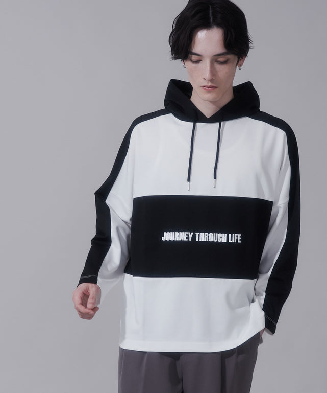 ホワイト　モデル:180cm　L着用