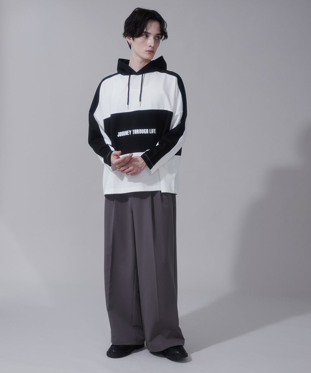 ホワイト　モデル:180cm　L着用