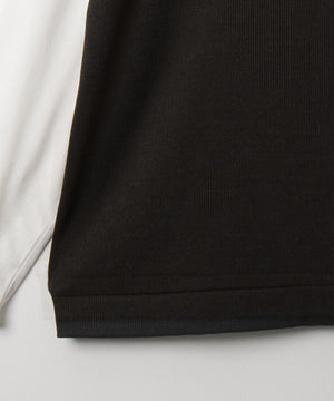 フェイクレイヤードモックネックベストT（LS）