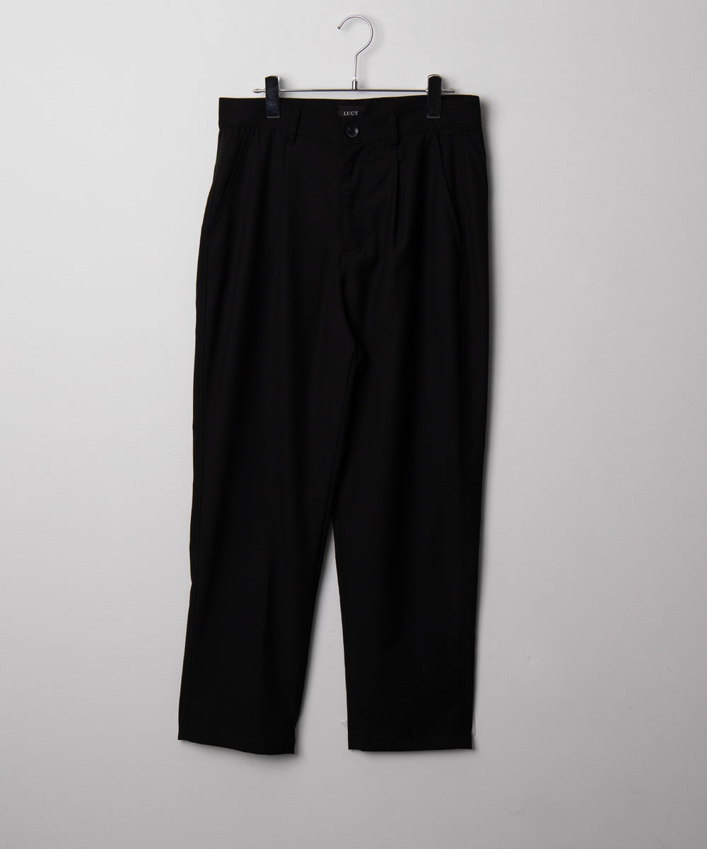 ベルト付きテーパードスラックス