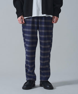 ブルーチェック　モデル：180㎝　L着用