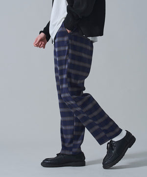 ブルーチェック　モデル：180㎝　L着用