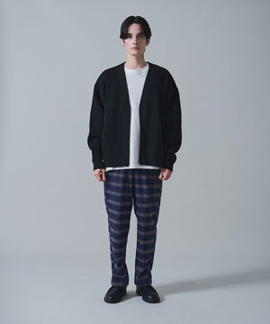 ブルーチェック　モデル：180㎝　L着用